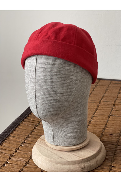 Rupen Kraft Χειμερινό νέο στυλ μάλλινο καπέλο ρετρό χιπ-χοπ κόκκινο καπέλο Docker καπέλο καπέλο μπερέ