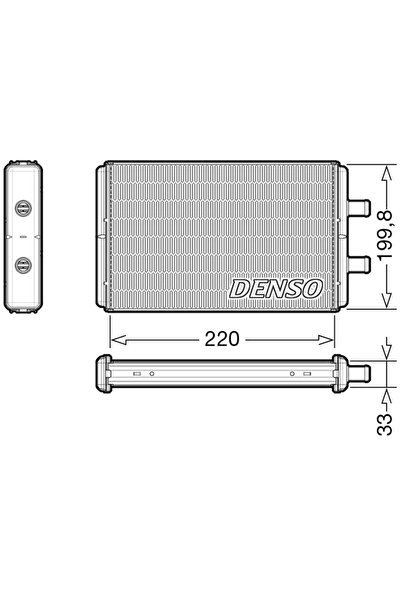 DENSO Schimbator Caldura Incalzire Habitaclu Iveco Daily 3 Caroserie/Daily 3 ...