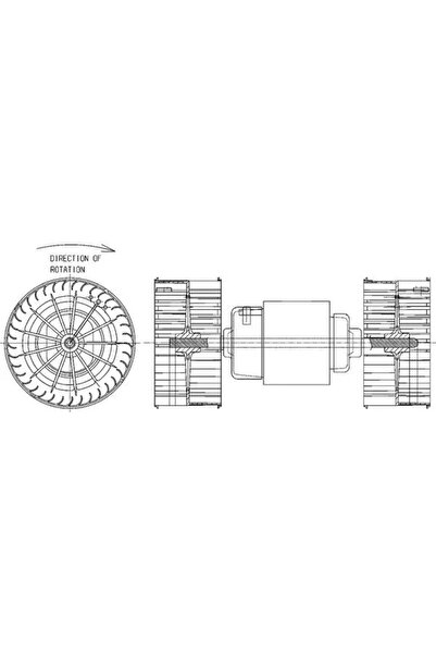 MAHLE Ventilator Habitaclu Mercedes-Benz Actros MP2 / MP3