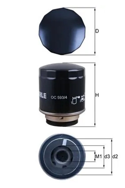 MAHLE Filtru Ulei Audi A1/A3 Byd G6