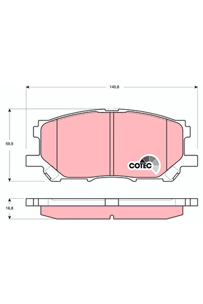 TRW Set Placute Frana Frana Disc Lexus Rx Toyota Harrier