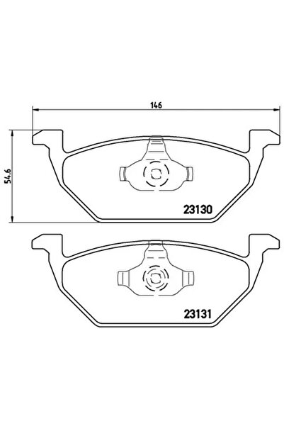 Brembo Set Placute Frana Frana Disc Audi A1/A3 Seat Ibiza 4/Toledo 2