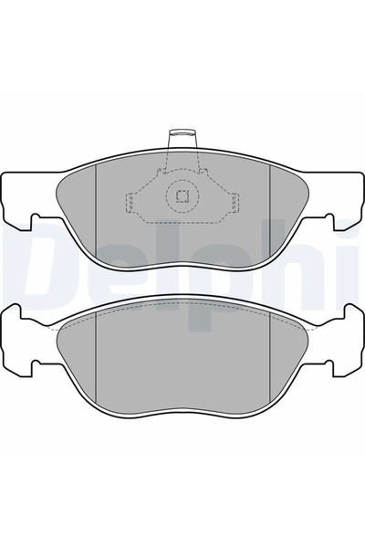DELPHİ Set Placute Frana Frana Disc Fiat Punto Peugeot 206