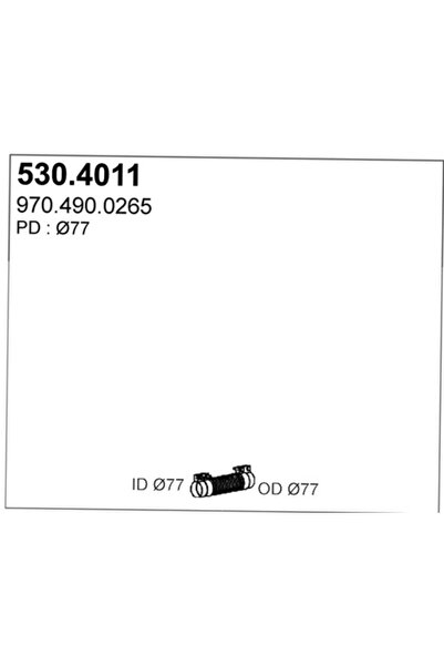 ASSO Teava Flexibila Esapament Fata Mercedes-Benz Atego