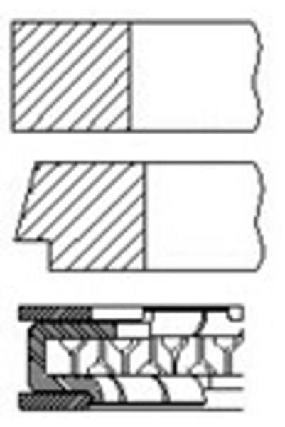 FAI AUTOPARTS Set Segmenti Piston Alpina D3/D5 Bmw 1/3/5