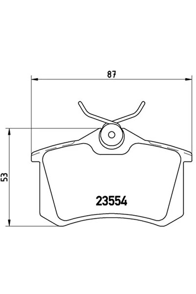Brembo Set Placute Frana Frana Disc Vw Corrado/Golf 2/Golf 3 1983-2022