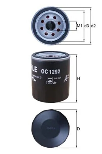 MAHLE Filtru Ulei Ford C-Max 2/Focus 3/Galaxy 3 Ford Usa Edge