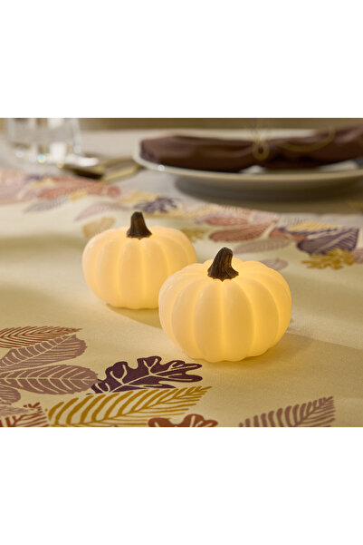 Tchibo LED Gerçek Mum, Balkabağı, 2 Adet