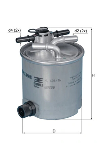 MAHLE Filtru Combustibil Dacia Logan/Sandero Renault Logan 1/Logan Express