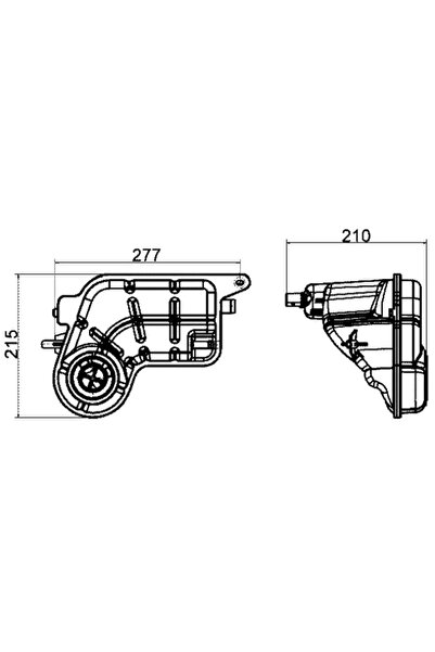 MAHLE Vas De Expansiune Racire Audi A4 B8/A6 C6