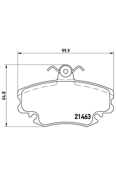 Brembo Brake Pad Set Disc Brake Renault 11/18/9 1977-2016