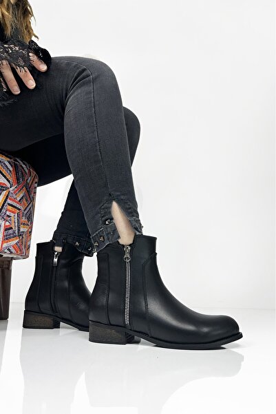 Diego Carlotti Hakiki Deri Kadın Günlük Klasik Bot DC9817