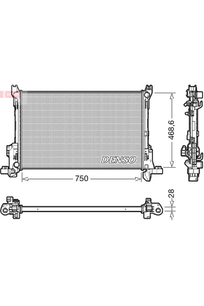 DENSO Radiator Racire Motor Fiat Talento Bus/Talento Caroserie/Talento Platou...