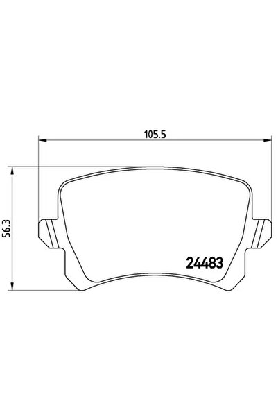 Brembo Set Placute Frana Frana Disc Vw Cc B7/Passat Alltrack B7/Passat B6