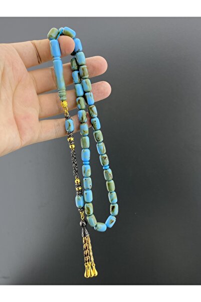 Tesbih Store Tight-Fitting Amber Oxide Design with Tassels