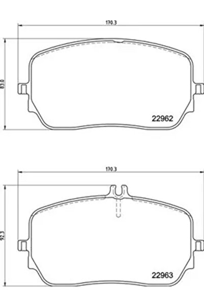 Brembo Комплект спирачни накладки за дискови спирачки Mercedes-Benz Gle/Gls