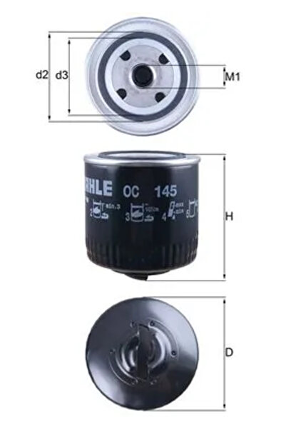 MAHLE Filtru Ulei Seat Arosa Skoda Felicia 1/Felicia 2/Felicia Cube Van