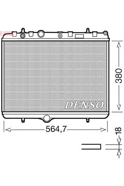 DENSO Radiator Racire Motor Citroen Berlingo Multispace/C4 1/C4 2 Peugeot 307...