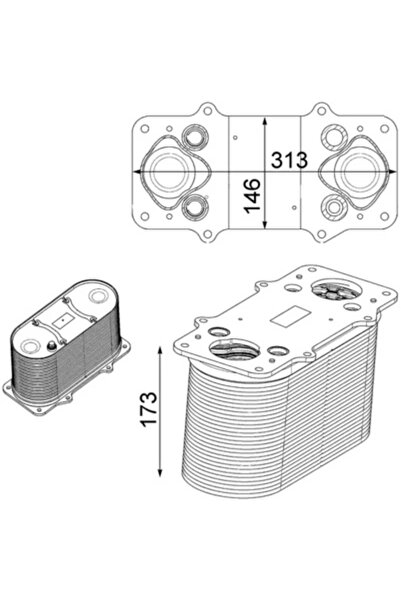 MAHLE Intercooler Compresor Man Hocl/Sl 2/Tgs 1