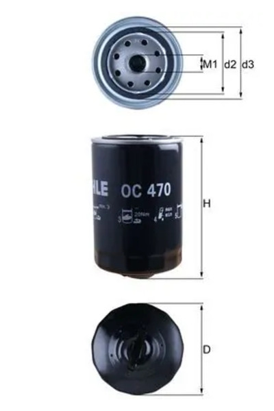 MAHLE Filtru Ulei Audi A4 B5/A4 B6/A4 B7 Seat Exeo