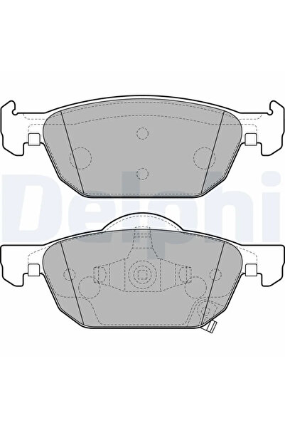 DELPHİ Комплект накладки за дискови спирачки Honda Accord 8/Civic 10/Civic 9