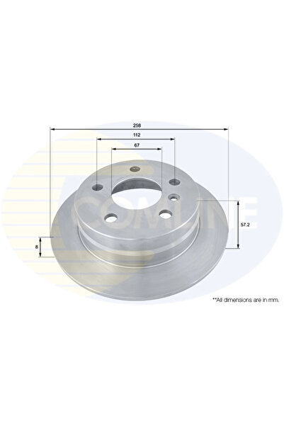 Comline Disc Frana Mercedes-Benz A-Class/B-Class Sports Tourer