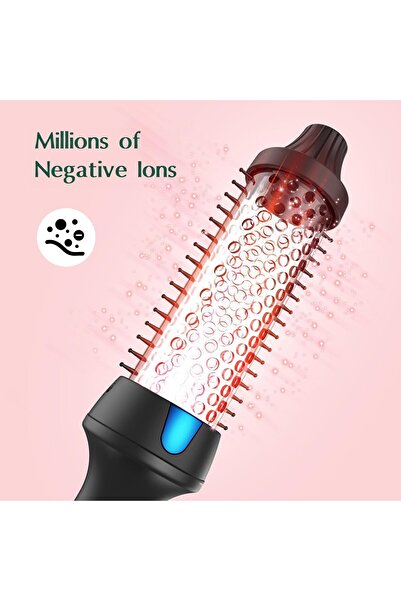 Gerenic Aroura Premium Ionic Thermal Hair Brush Pro 1.5",1 Year Warranty Heated Round Brush for Blowout Look