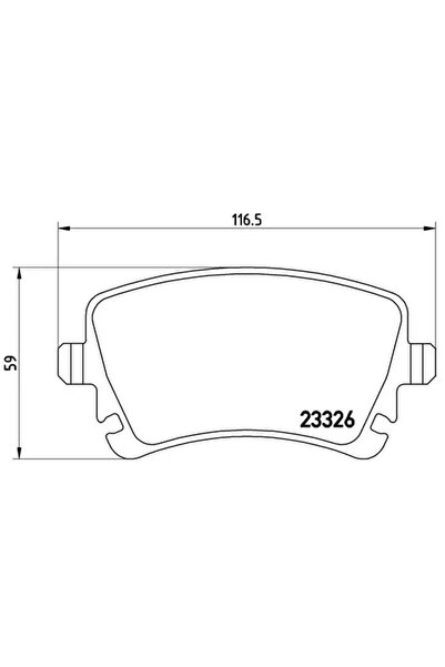 Brembo Set Placute Frana Frana Disc Hongqi H7 Vw Multivan T5/Transporter T5 B...