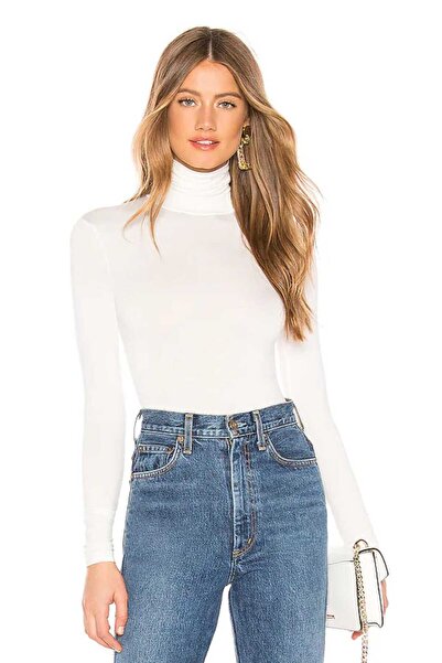 AFR CLOTHES Women's Double Layer Jersey Fabric Fishbone Necklace Body Suit wi...