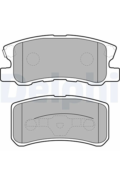 DELPHİ Комплект спирачни накладки за дискови спирачки Chrysler Sebring Citroe...