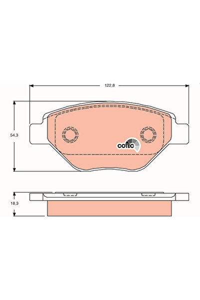 TRW Set Placute Frana Frana Disc Renault Megane 2