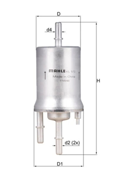 MAHLE Filtru Combustibil Audi A1/A3/Tt Ktm 10-Bow