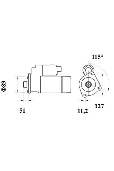 MAHLE Starter Mercedes-Benz Atego/Econic/Zetros