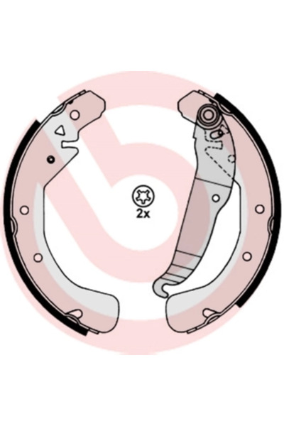 Brembo Set Saboti Frana Opel Astra F/Astra G/Astra H Vauxhall Astra Model 3/V...