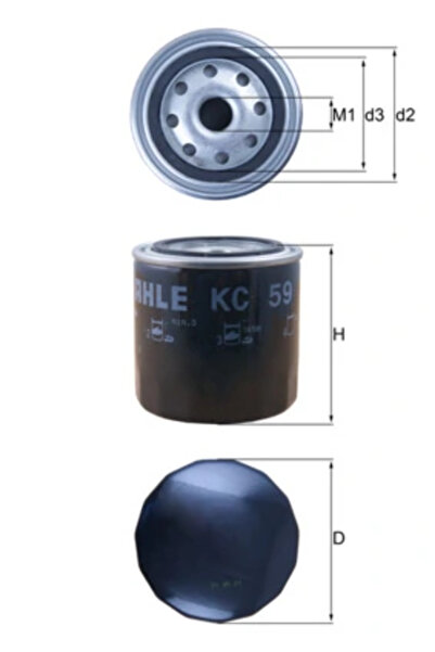 MAHLE Filtru Combustibil Ford Econovan Mazda 626 2/626 3 Station/B-Serie