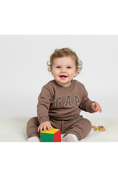 Çağlam moda Embroidered Double-Breasted Baby Suit