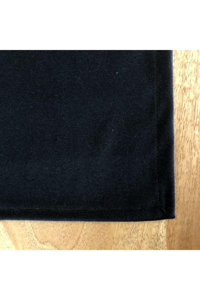 desen izmir American Service, 130 X 280 Black Tablecloth