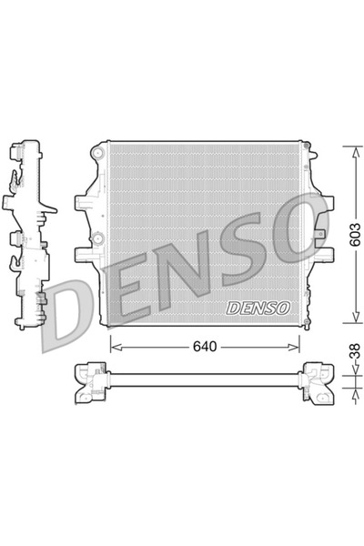 DENSO Radiator Racire Motor Iveco Daily 5 Caroserie/Daily 5 Platou / Sasiu/Da...