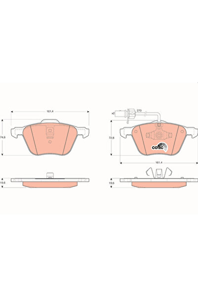 TRW Set Placute Frana Frana Disc Ford Galaxy 1 Seat Alhambra