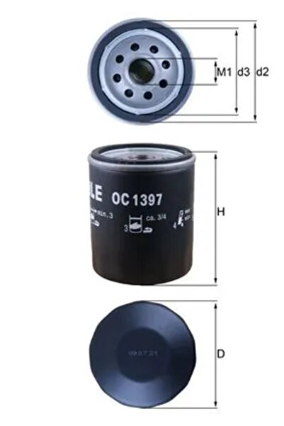 MAHLE Маслен филтър за каросерия Alfa Romeo Giulietta/Mito Citroen C5 Aircros...