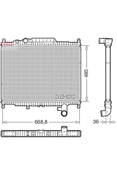 DENSO Radiator Racire Motor Land Rover Discovery 4/Range Rover Sport 1