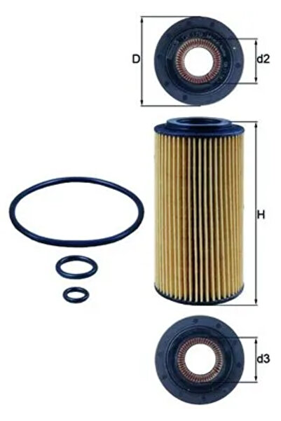 MAHLE Filtru Ulei Gaz Sobol Bus/Sobol Caroserie Mercedes-Benz Accelo/C-Class/...