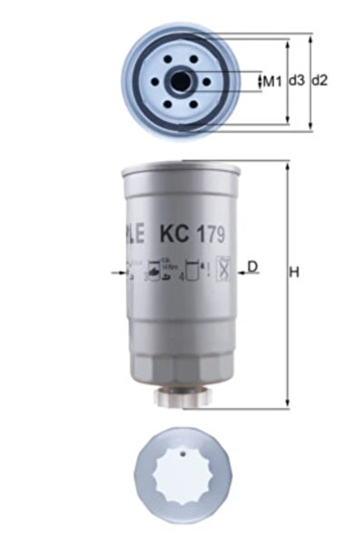 MAHLE Filtru Combustibil Fiat Multipla/Punto Kia Sorento 1