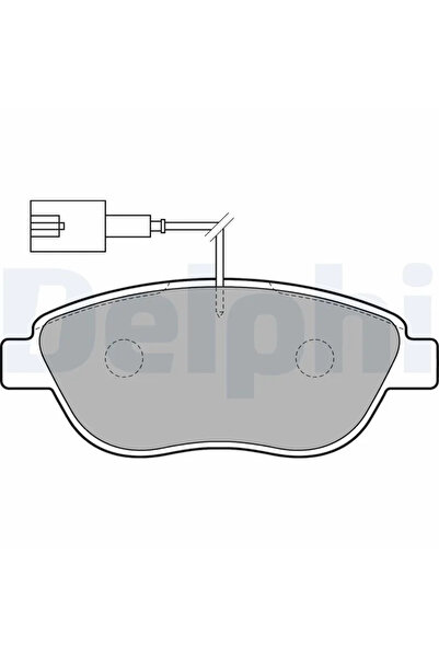 DELPHİ Комплект спирачни накладки за дискови спирачки Abarth 500C / 595C / 69...