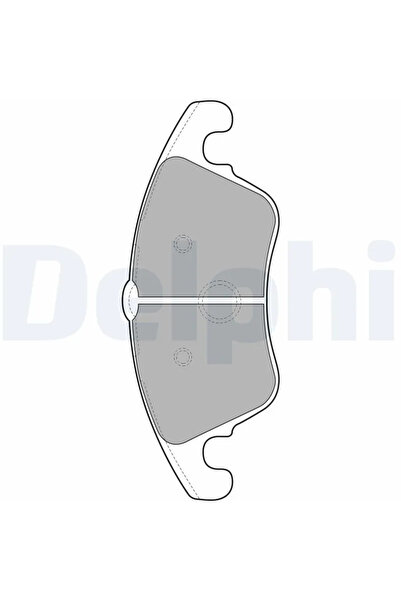 DELPHİ Комплект спирачни накладки за дискови спирачки Mercedes-Benz C-класа/C...