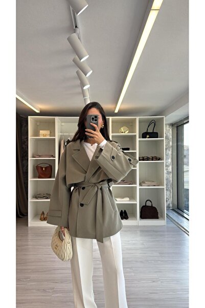 LUUNA STORE OVERSIZE TRENÇKOT - HAKİ