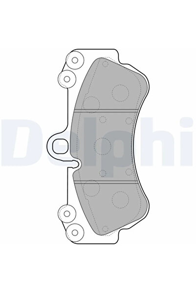 DELPHİ Комплект спирачни накладки за дискови спирачки Porsche Cayenne VW Touareg