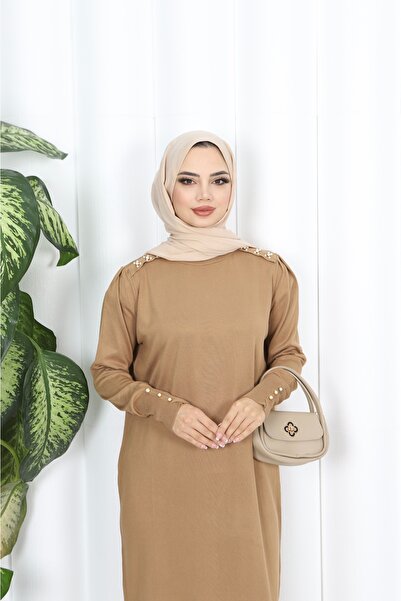 NİSUM MODA Pearl Mercerized Dress