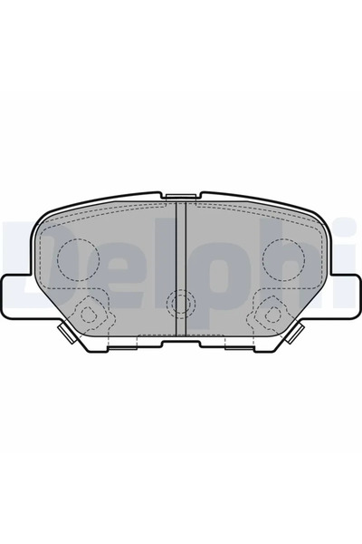 DELPHİ Комплект спирачни накладки за дискови спирачки Citroen C4 Aircross Maz...