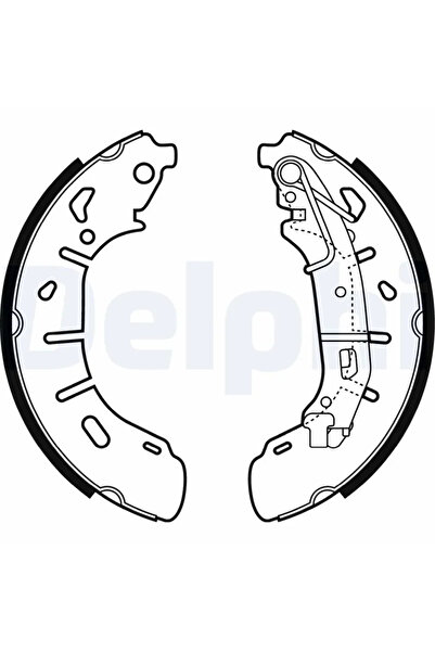 DELPHİ Комплект спирачни челюсти Fiat Doblo Cargo/Doblo Bus/Doblo Platform/Ch...